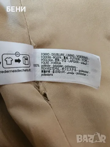 ZARA бежово дамско палто , снимка 12 - Палта, манта - 49421301