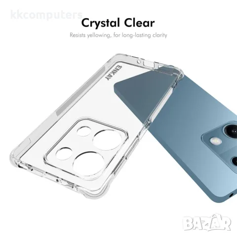ENKAY HAT PRINCE за Xiaomi Redmi Note 14S 4G Прозрачен Удароустойчив TPU Калъф с Неплъзгащи Ленти и , снимка 5 - Калъфи, кейсове - 56164699