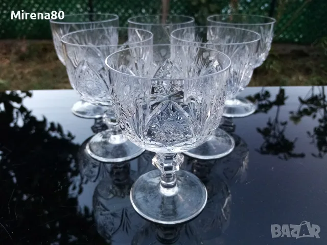 Кристален сервиз за вино - Сливен - нов !