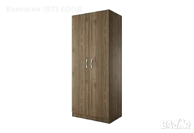 Двукрил гардероб Сити 1007 сонома, орех или комбинация бяло/ арвен, снимка 5 - Гардероби - 46495099