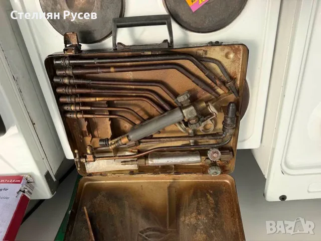 060874 горелки оксижен / бренер / резак комплект - цена 130 евро   смр - медни инструменти с куфар -