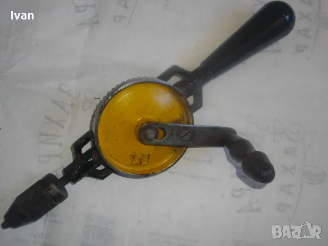 СССР СОЦ СЪВЕТСКА РЪЧНА ДРЕЛКА БОРМАШИНА МАТКАП "ПМК ПРОГРЕС" ОТЛИЧЕН 315мм ф10мм 2 скорости, снимка 2 - Бормашини - 48305535