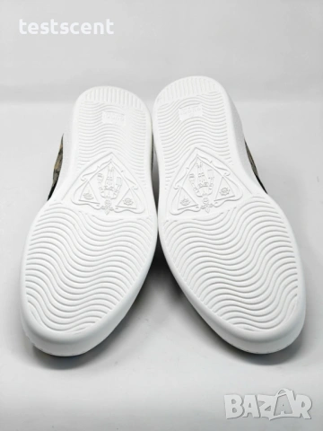 Мъжки кецове Gucci Ace Sneakers Beige GG Supreme Golden Bee EU 46.5 UK 12.5 US 13 Нови с кутия, снимка 8 - Кецове - 53490019