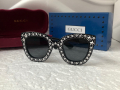 Gucci дамски слънчеви очила с камъни тип котка, снимка 6