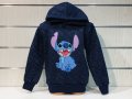 Нов детски суичър с дигитален печат Стич (Stitch) в цвят тъмносин меланж, снимка 7