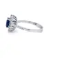 Златен пръстен със сапфир 0.77Ct. и диаманти 0.31Ct. чистота:SI размер:54 модел:42927-1, снимка 4