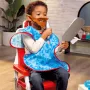 Детски фризьорски салон и бръснарница Little Tikes, с фризьорски стол , снимка 7