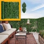 Ограда от зелени листа - панел за уединение с реалистичн вид3 x 0,5 м, снимка 5