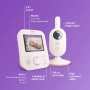 Чисто нов бебефон Philips Avent Advanced в коралово кремаво, 2,8” (7,1 см) дисплей, x2 увеличение..., снимка 7