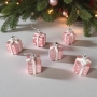 6210 Коледни играчки за елха с форма на подарък, 6 броя, снимка 4
