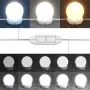 vidaXL Тоалетка с LED осветление, старо дърво, 60x40x140 см, снимка 10