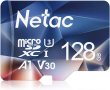 Netac 128GB MicroSDHC карта с памет, Micro SD карта 100/50MB/s,4K UHS-I, C10, U3, A1, V30