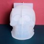 3D грамаден Череп глава силиконов молд форма калъп за фондан гипс сапун шоколад смола свещ и др , снимка 4