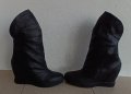 Черни ботуши от естествена кожа дължина 7/8., снимка 9
