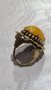 Старинен пръстен с кехлибар , снимка 6