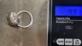Сребърен пръстен с черупка от охлюв , снимка 6