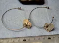D&G Стилни СРЕБЪРНИ ОБЕЦИ със СЪРЧИЦА СРЕБРО 925 БУТИКОВ АРТ МОДЕЛ ДОЛЧЕ и ГАБАНА 49616, снимка 1