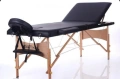 Двусекторна алуминиева козметична масажна кушетка -бял и черен цвят, снимка 5