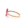 Златен дамски пръстен 1,71гр. размер:57 14кр. проба:585 модел:22113-6, снимка 2
