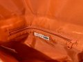 Дамска чанта H&M оранжева / Чанта клъч H&M/ оранжева чантичка H&M, еко кожа, златиста закопчалка, снимка 6