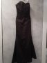 Официална Рокля кафява, дълга тип русалка, размер М, снимка 7