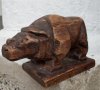 Дървен хипопотам  15 х 9 см, снимка 5