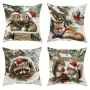 Коледни калъфки 4 бр. със зимни мотиви, снимка 1