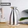 Комплект от 2 термоса Cheffinger 1L + 1.5L сребрист чайник, снимка 8
