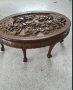 Ориенталска маса, ръчно резбована от масивно махагоново дърво., снимка 3