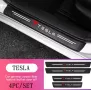 Стикери за прагове и задна броня марка Тесла Tesla, снимка 2