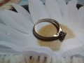 Златен пръстен с диамант годежен, снимка 4