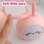 Лампа за четене USB LED Kawaii Rabbit 2в1,Настолна лампа,Детска защита на очите,Карикатура Зайче, снимка 2