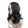 Черна къдрава синтетична перука на път, снимка 4