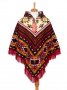 Автентично еквадорско дамско вълнено пончо, различни цветове, снимка 3
