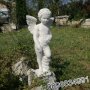 Градинска Фигура Статуя от Бетон - Ангел - бял цвят