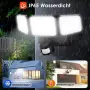 LED прожектор с датчик за движение 1500 lm батерия IP65 6500 K висока яркост , снимка 3