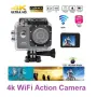 Камера DVR екшън за каска 4K Ultra HD, снимка 1