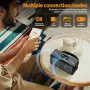 Портативна Bluetooth колонка с ретро дизайн и въртящи се контроли, за дома и навън, снимка 7