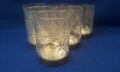 Руски ракиени кристални чашки с метално дъно, ръчна гравюра, снимка 8