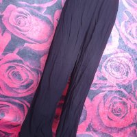 Черен летен широк панталон ХЛ+, снимка 3 - Панталони - 41918404