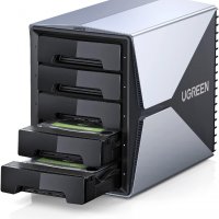 UGREEN RAID Кутия за твърд диск 5 Bay Raid Enclosure Докинг станция за 3,5 / 2,5 инча HDD SSD Кутия , снимка 1 - Други - 39651535