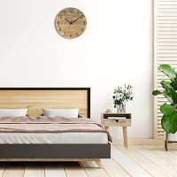 Нов декоративен дървен стенен часовник ретро дизайн безшумен стена дом офис, снимка 9 - Други стоки за дома - 41246851