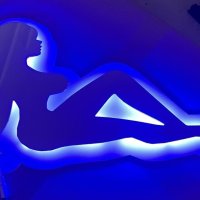 Уникална 3D интериорна LED ЛЕД табела WOMAN LADY ЖЕНА 55 х 30см, снимка 2 - Аксесоари и консумативи - 40893249
