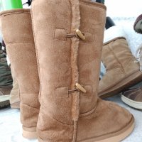 UGG® реплика, КАТО НОВИ Ботуши,топли дамски бежави боти, апрески, N- 36 - 37, снимка 9 - Дамски ботуши - 39306554