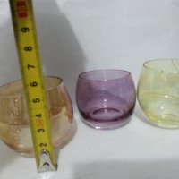 Цветни стъклени чашки за ракия, снимка 4 - Антикварни и старинни предмети - 31881776