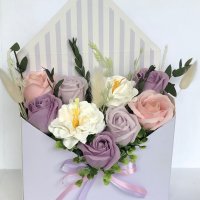 Пликове със сухи и сапунени цветя, снимка 4 - Подаръци за жени - 41926021