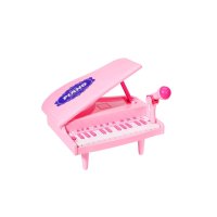 Бебешко многофункционално пиано с микрофон / Бебешки образователен музикален инструмент, снимка 2 - Музикални играчки - 42549672