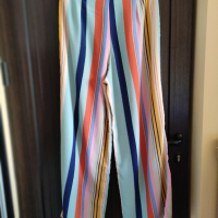 страхотен дълъг летен цветен панталон с висока талия , снимка 3 - Панталони - 44924647
