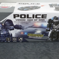 Кола трансформер Полиция, Робот в кутия, с включени батерии - 8997, снимка 3 - Коли, камиони, мотори, писти - 36158381