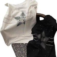 памучни дамски тениски christian Dior , снимка 2 - Тениски - 44210639